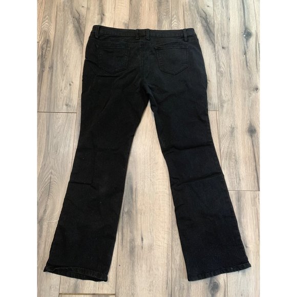 No Boundaries Nobo Black Womans Size 17 Cotton Blend Pants Bottcut - Picture 4 of 6